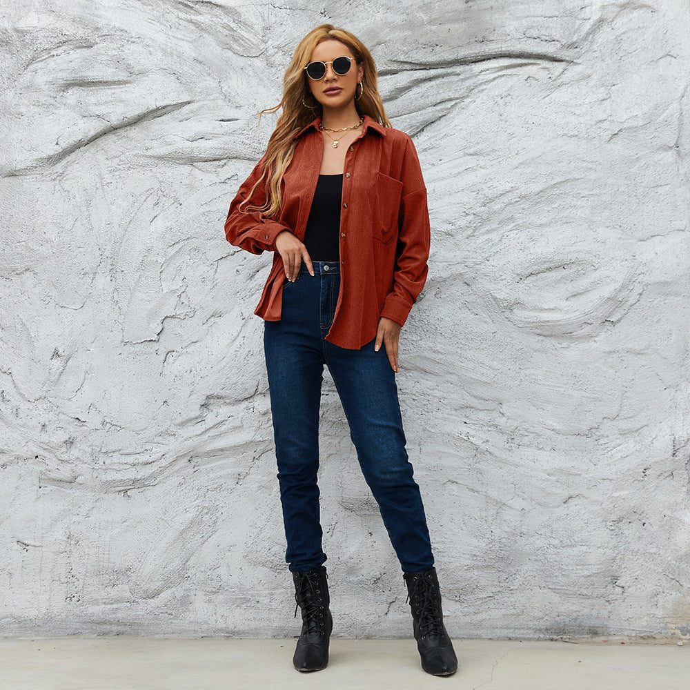 AmeriCord Loose Shirt Jacket