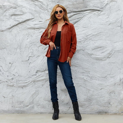 AmeriCord Loose Shirt Jacket