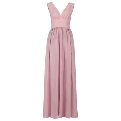 Fashion Women's Silk Dress Bohemian Ramie