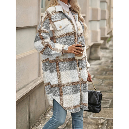 ModaBlock Plaid Padded Jacket