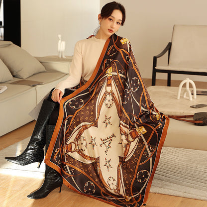 Ladies Fashion Korean Style Silk Printing