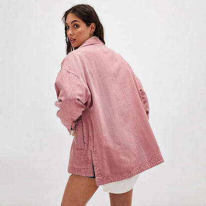 SlitEase Utility Denim Coat