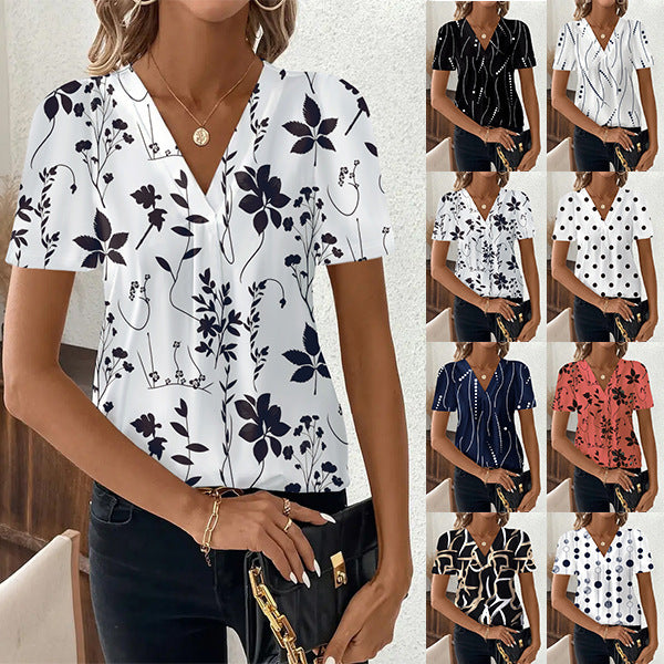 PrintMuse V-Neck Top