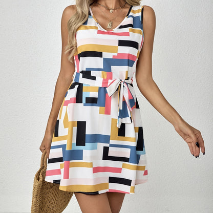 Solara Check Off-Shoulder Dress