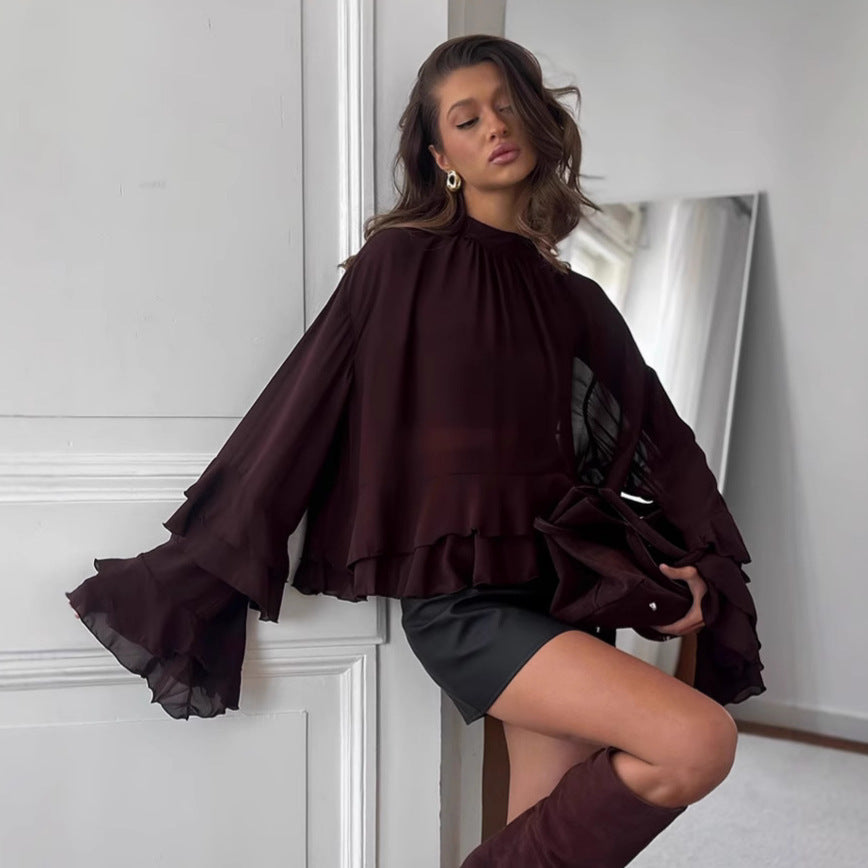 Mirelda Ruffle Lace Blouse