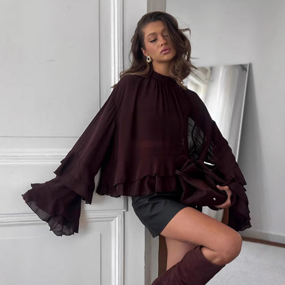 Mirelda Ruffle Lace Blouse