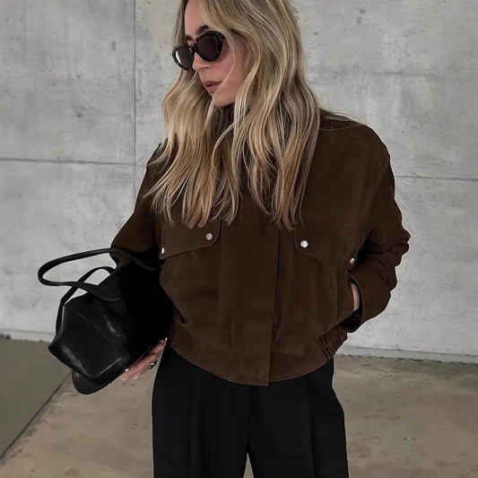 UmberEdge Trench Jacket