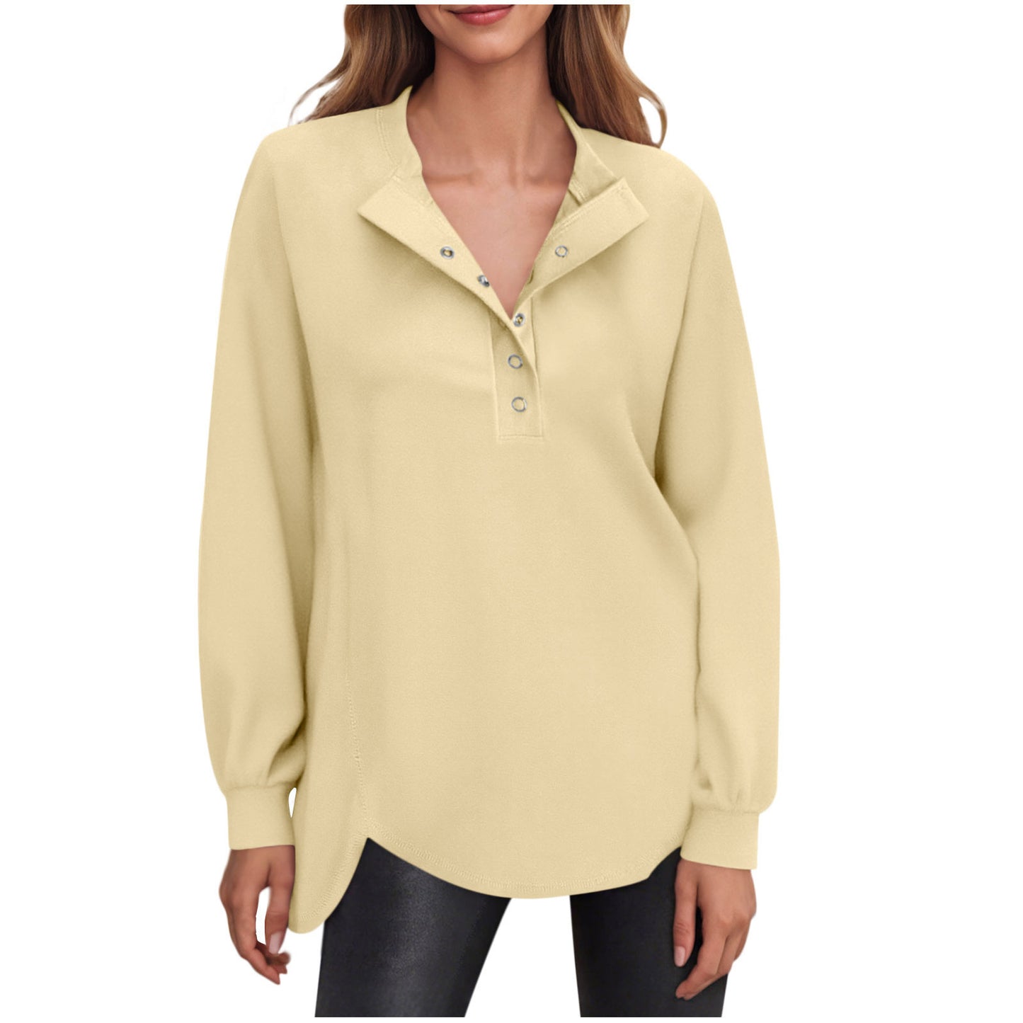 SeraLuxe Buttoned Charm Top