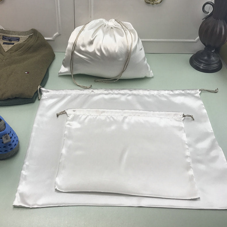 Satin Material Silk Anti-dust Drawstring Bag