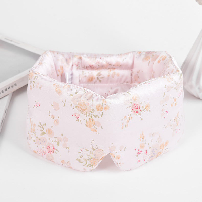 Silk Sleeping Eye Mask Velcro Double-sided Silk