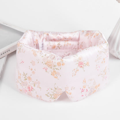 Silk Sleeping Eye Mask Velcro Double-sided Silk
