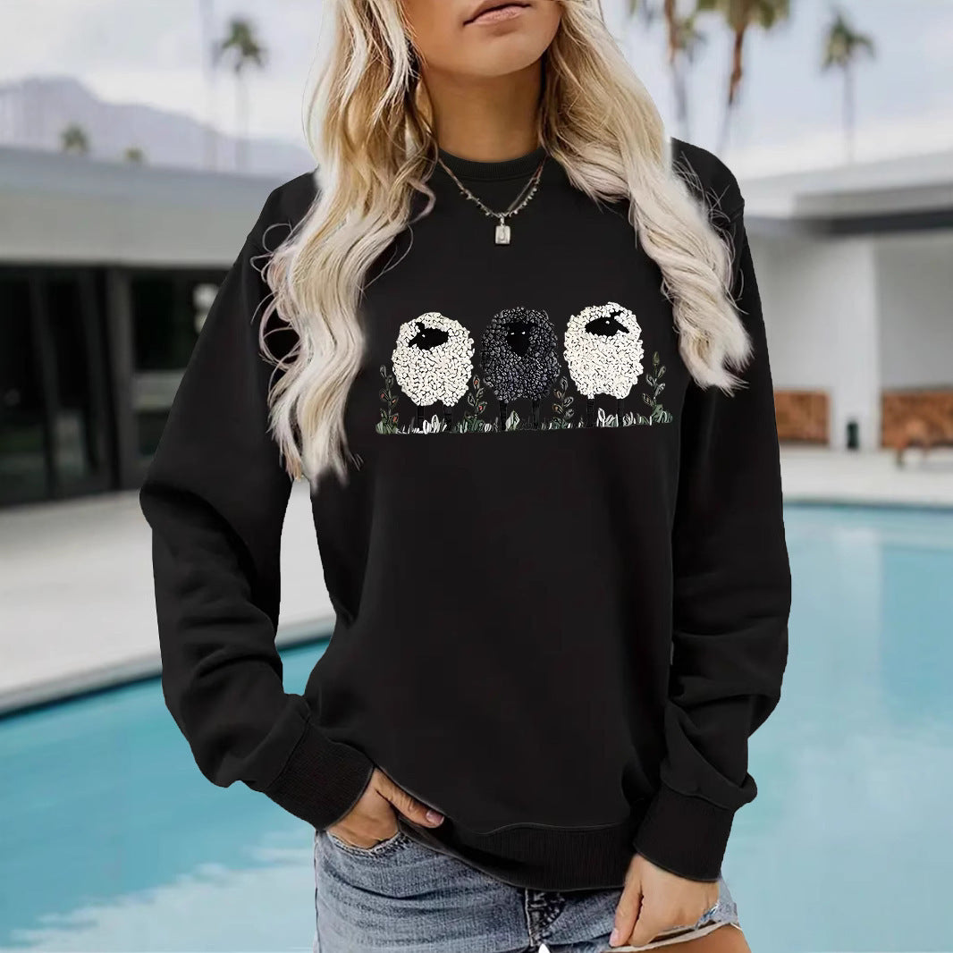 LuxeEase Printed Cashmere Pullover