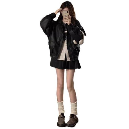 LuxeEdge Leather Jacket