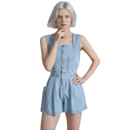 DenimDare Back-Slit Jumpsuit