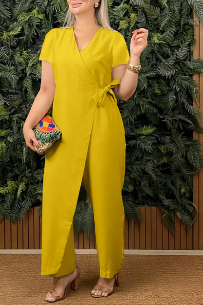 VestraFlow™ Cross-Strap Jumpsuit
