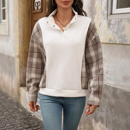 RetroWeave Plaid Sweater