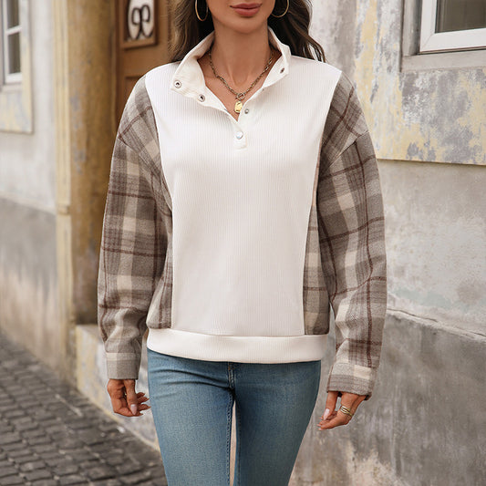 RetroWeave Plaid Sweater