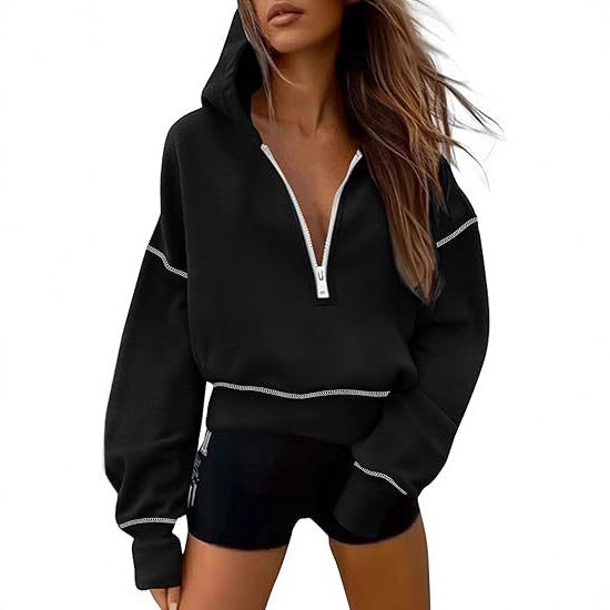 ZipAura Cropped Hoodie
