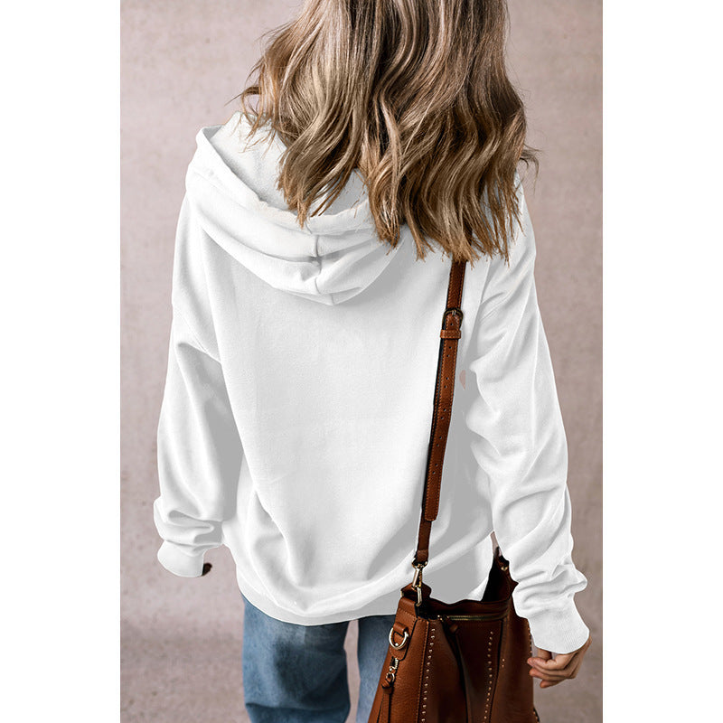 EaseFit Solid Drawstring Hoodie