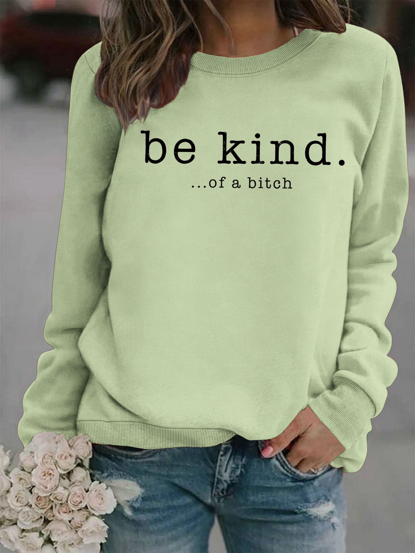 VoguePrint Round Neck Hoodie