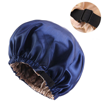 Invisible Flat Adjustment Buckle Simulated Silk Double Layer Round