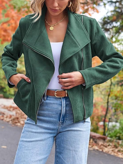 VeluRide Suede Moto Jacket