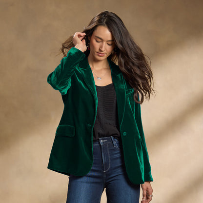 Aurelia Velvet Suit Jacket