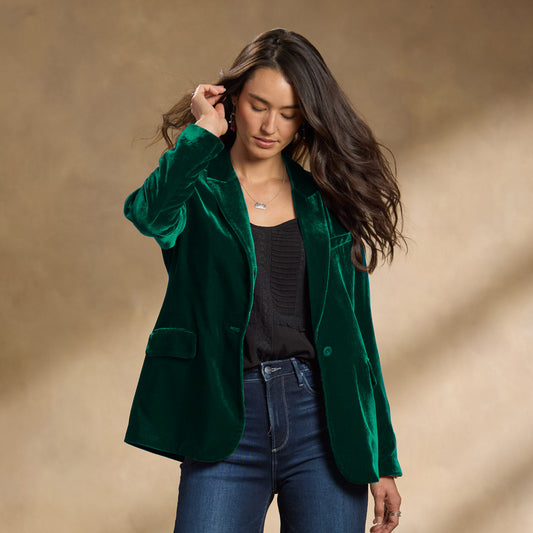 Aurelia Velvet Suit Jacket