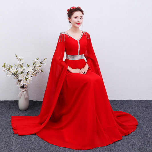 The Crimson Aria Gown