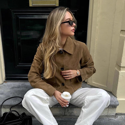 VeluMuse Retro Suede Jacket