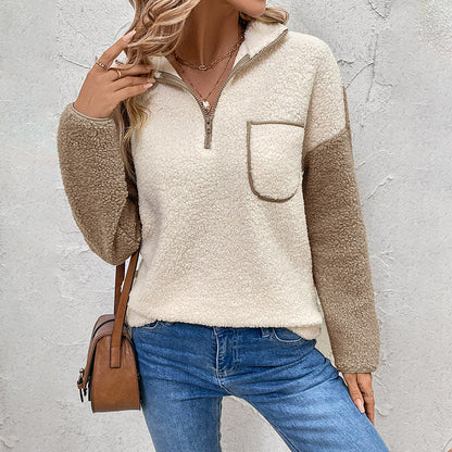 VeluBlend Stand Collar Sweater