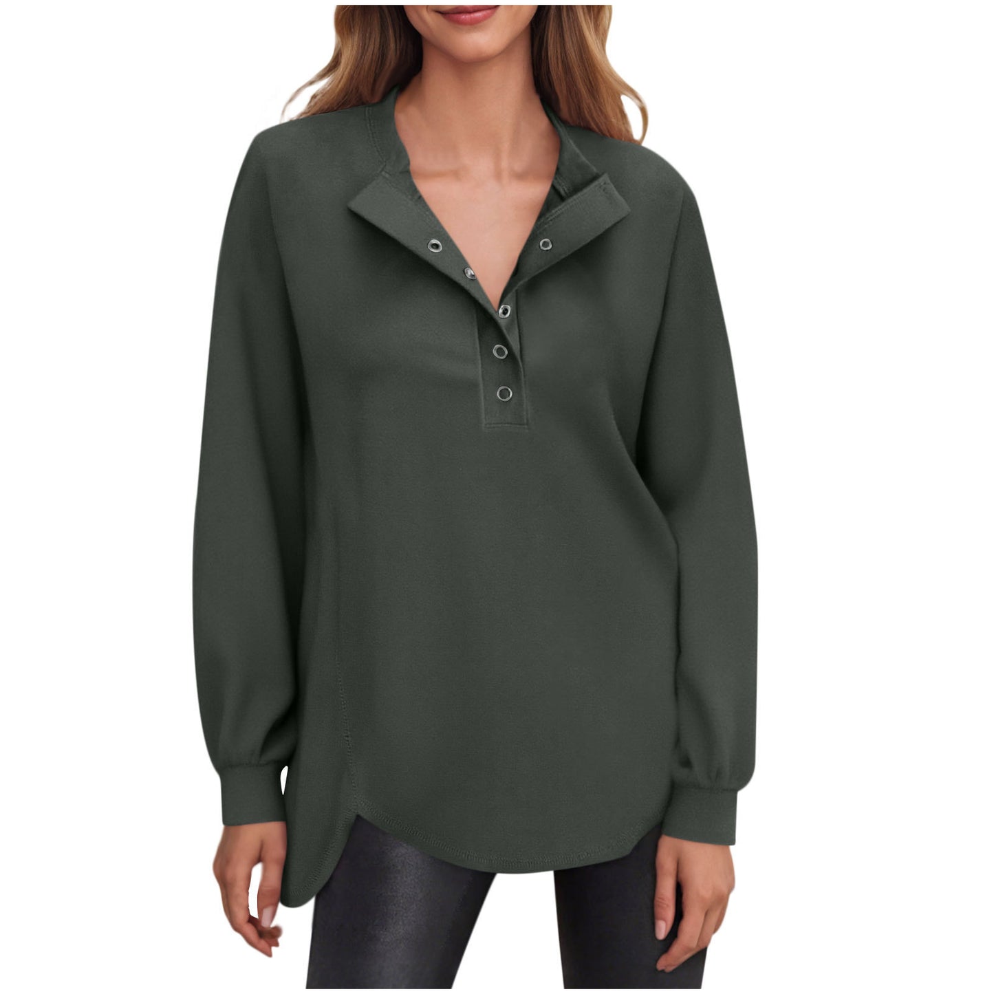 SeraLuxe Buttoned Charm Top