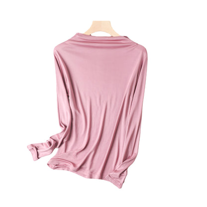 Women's Fashion Silk Bottoming Shirt