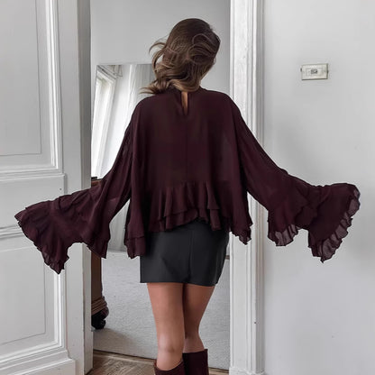 Mirelda Ruffle Lace Blouse