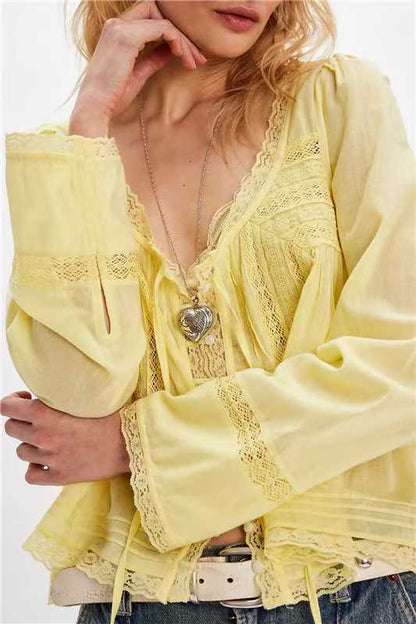 Celestine Lace Collar Blouse