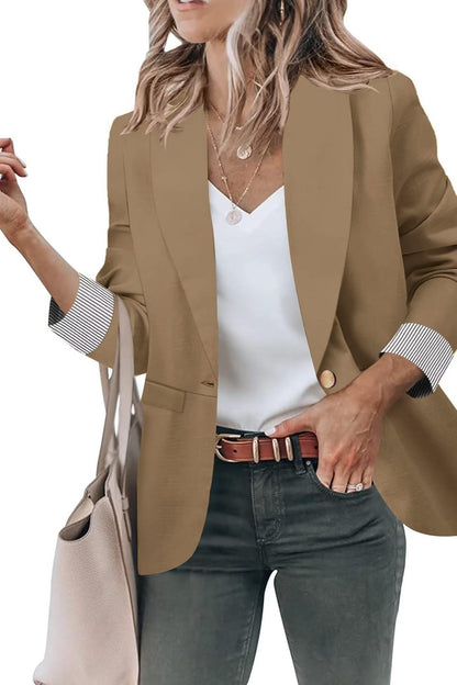 ChicCrest Buttoned Cardigan Blazer