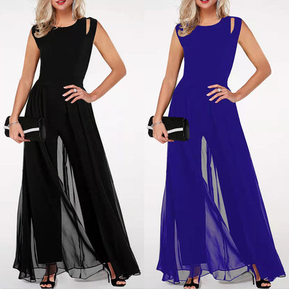 Women's Milk Silk Solid Color Jumpsuit