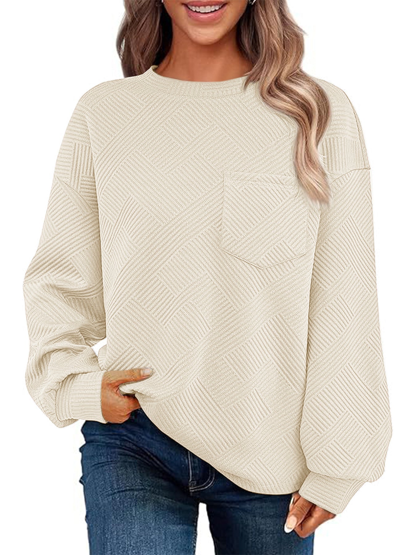 JacquardEase Knit Pocket Pullover