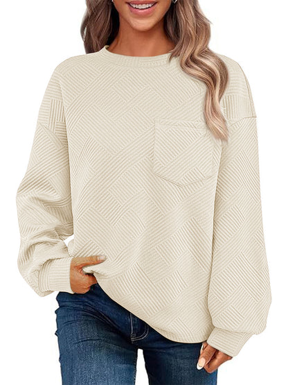 JacquardEase Knit Pocket Pullover