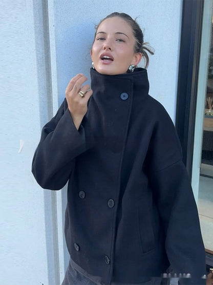 DualLuxe Woolen Coat