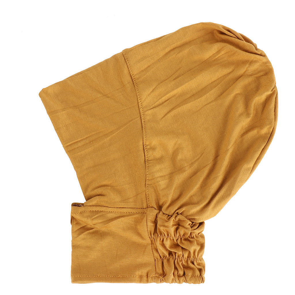 Solid Color Elastic Silk Cotton Four Season Pullover Hat