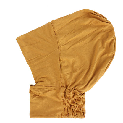 Solid Color Elastic Silk Cotton Four Season Pullover Hat