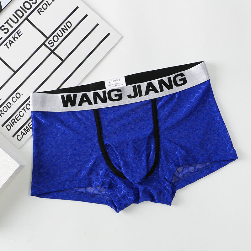 Men's Underwear Ice Silk Mesh Fabric Translucent Ice Silk