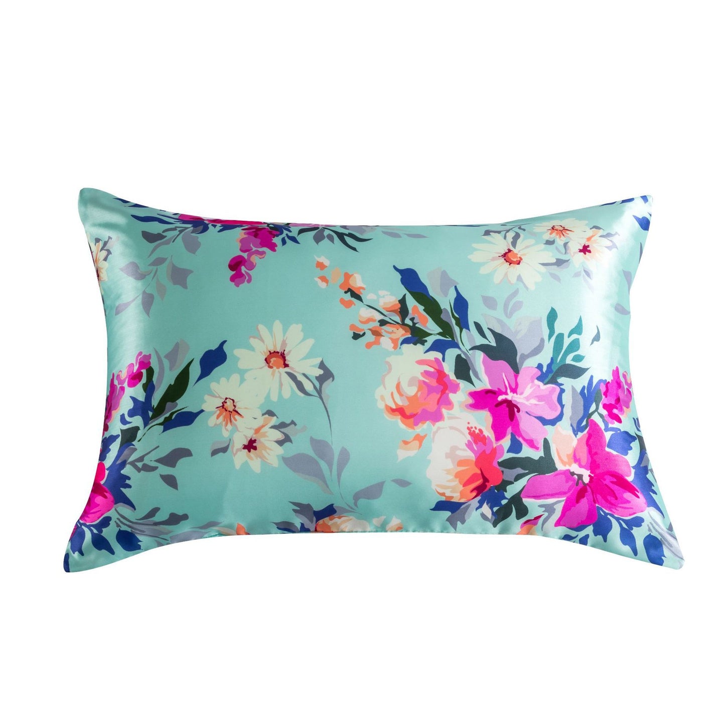 Home Textile Washed Satin Silk-like Printed Pillowcase