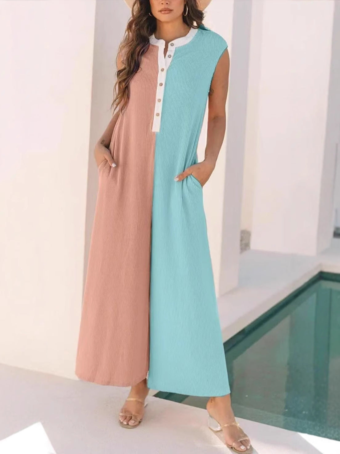 ChromaEase™ Colorblock Jumpsuit