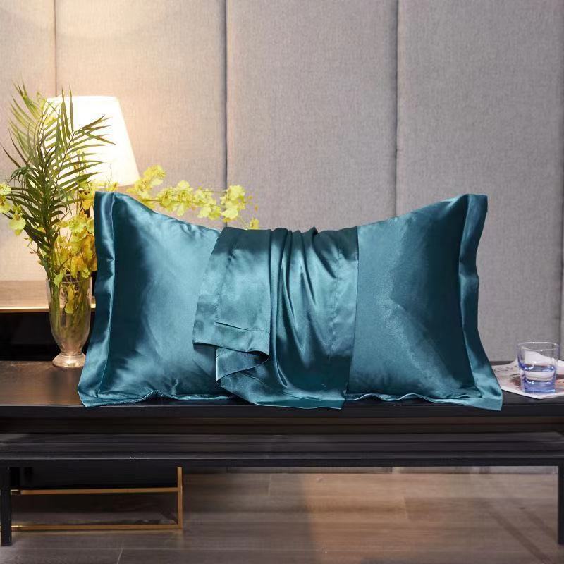 Single Double Household Simple Ice Silk Pillowcase