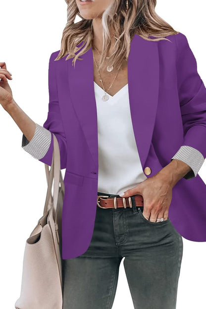 ChicCrest Buttoned Cardigan Blazer