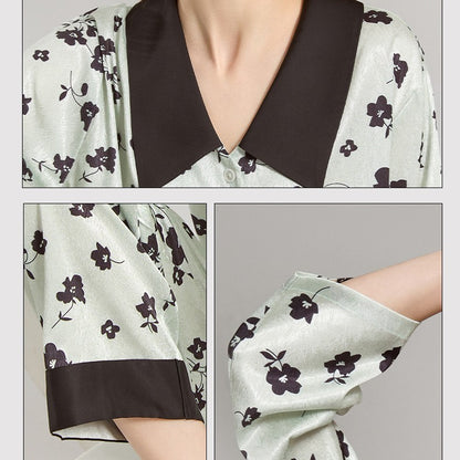 Ice Silk Pajamas Thin Homewear
