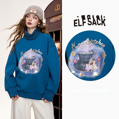TwinLayer Retro Fleece Sweater