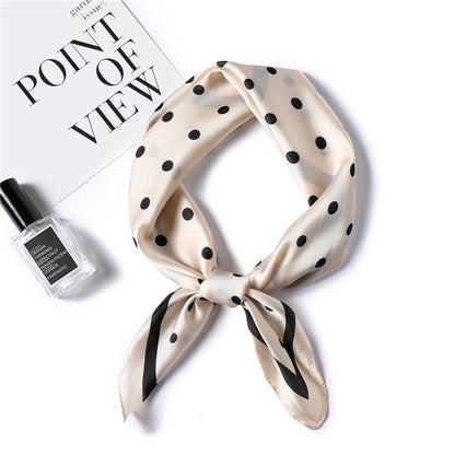 Fashion Polka Dot All-match Women's Professional Silk Scarf